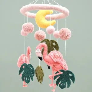 Tara Treasures- Flamingo cot mobile