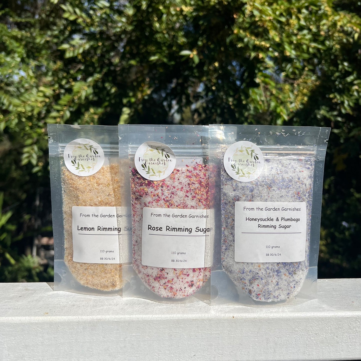 Rimming Sugar - From the Garden Garnishes