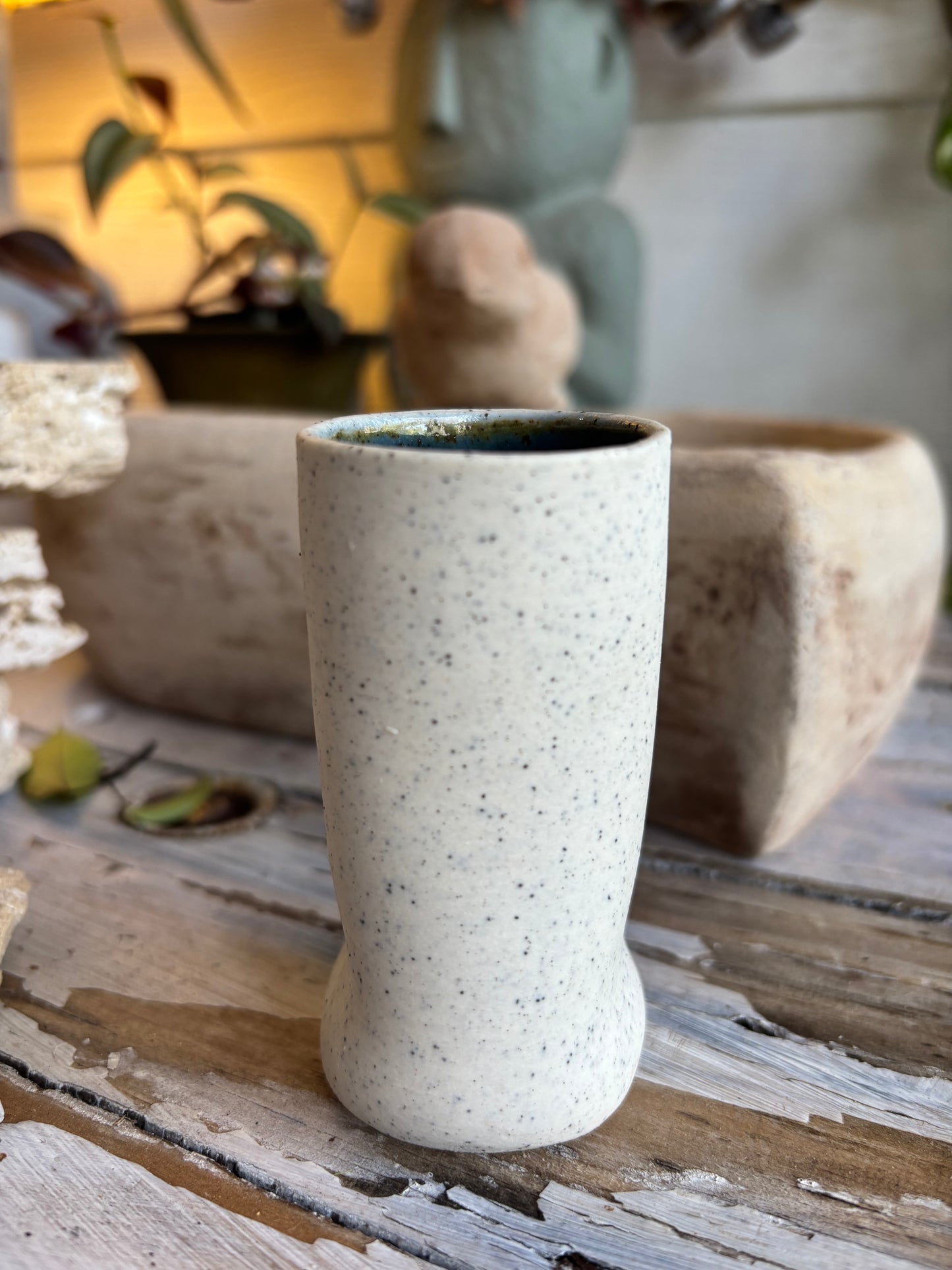 Speckled Bud Vase - Pottery (AC42)