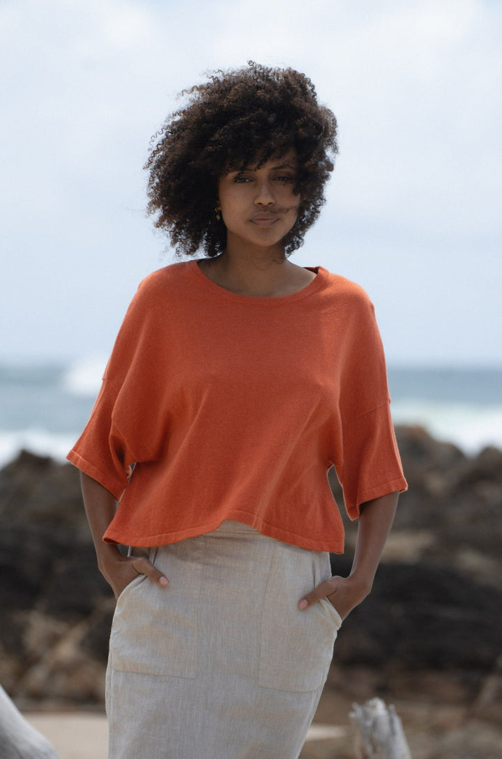 Anna Ginger Knit Top