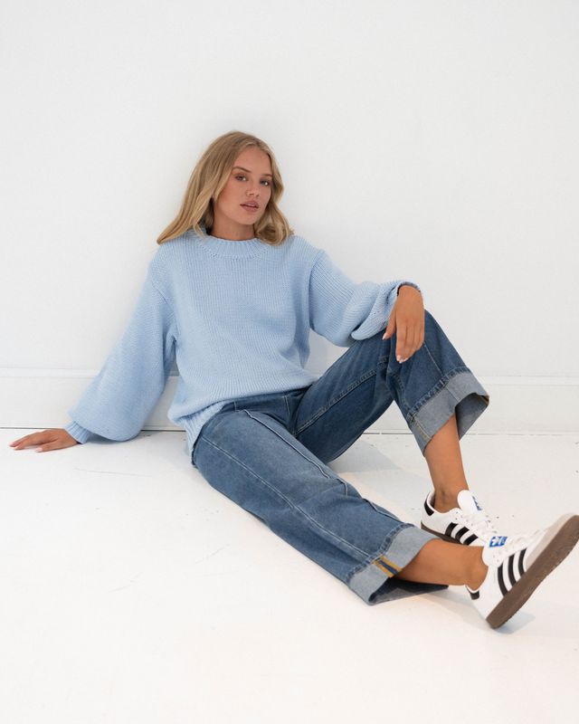Paper Heart - Blue Knit Jumper