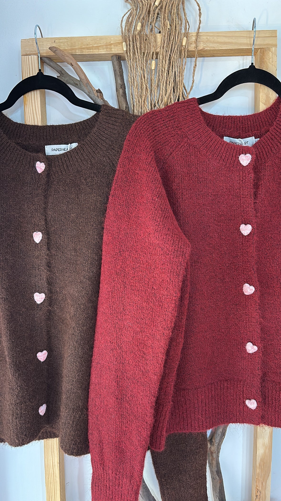 Teddy Knit Cardigan (Chocolate)