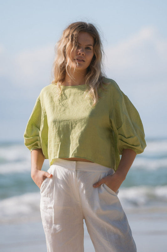 Lela Linen Top