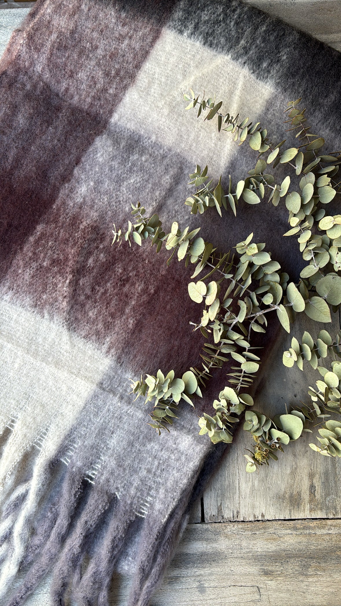 Scarf - Wool Checked (Multiple Colours)