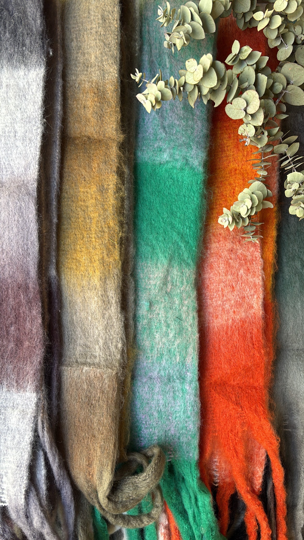 Scarf - Wool Checked (Multiple Colours)