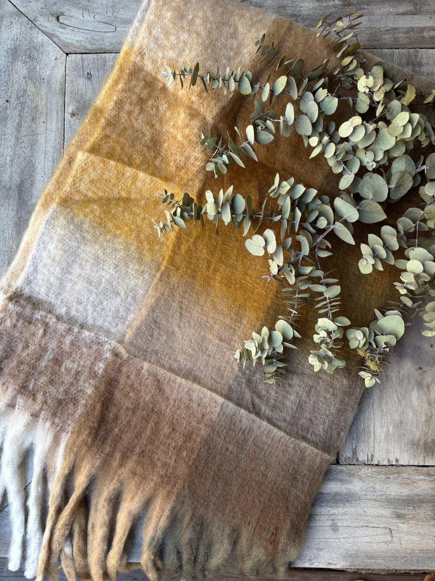 Scarf - Wool Checked (Multiple Colours)