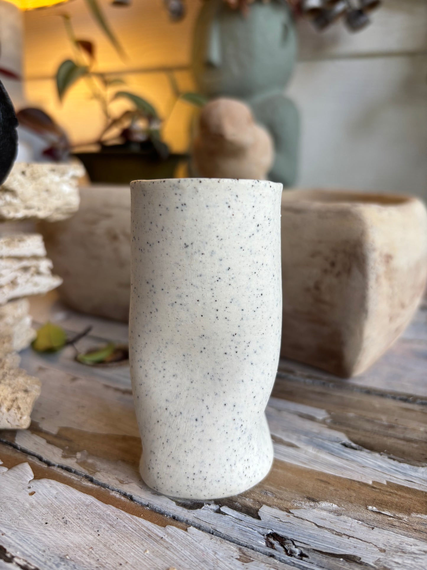 Speckled Bud Vase - Pottery (AC44)