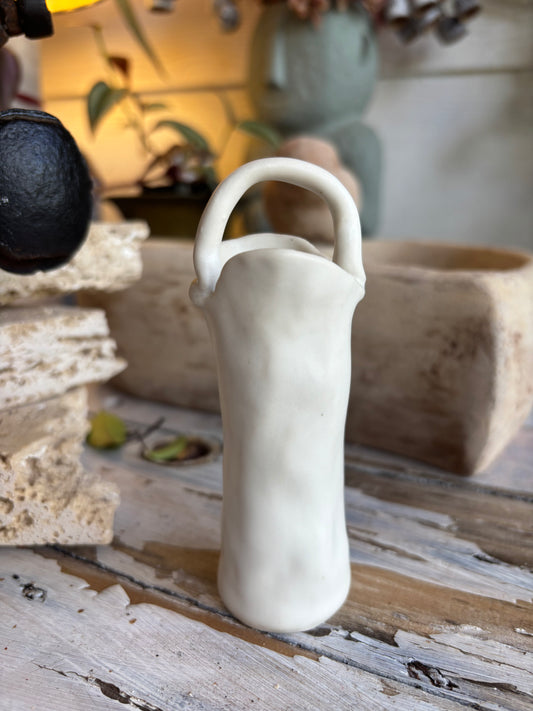 Pinch Pot Vase with Handle - Pottery (AC0256)
