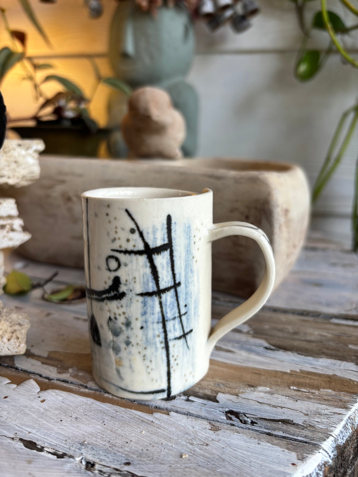 Handmade Mini Vase with Handle - Pottery