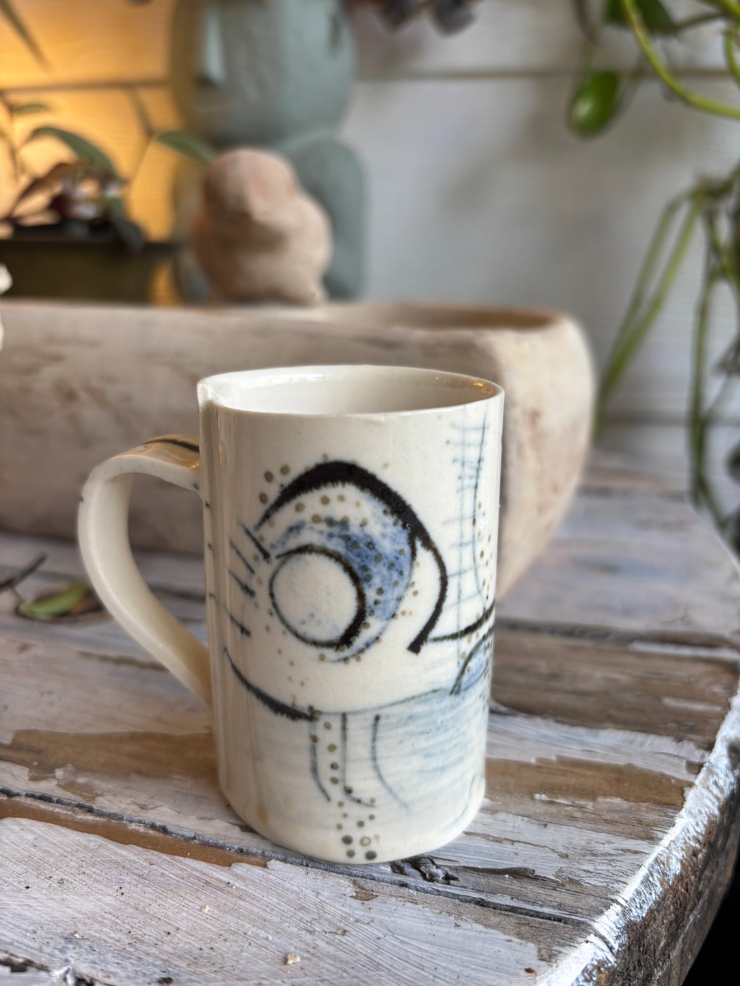 Handmade Mini Vase with Handle - Pottery